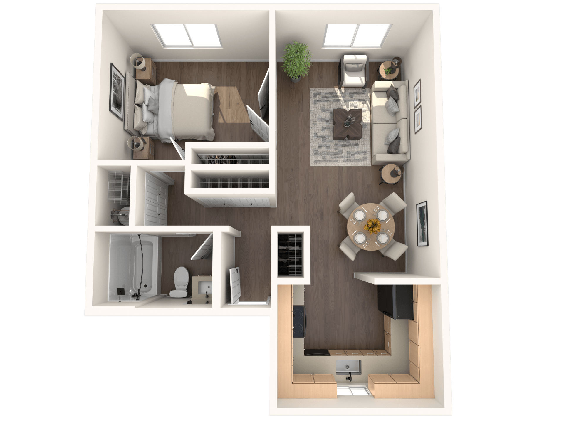 1x1 R2 floor plan